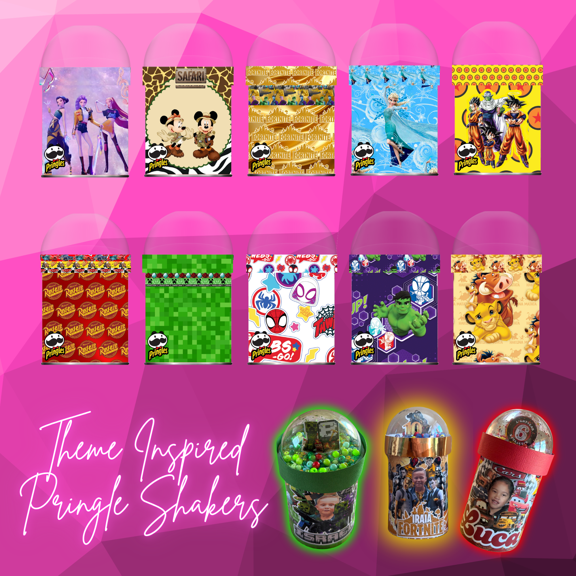 Personalised Pringle Shakers
